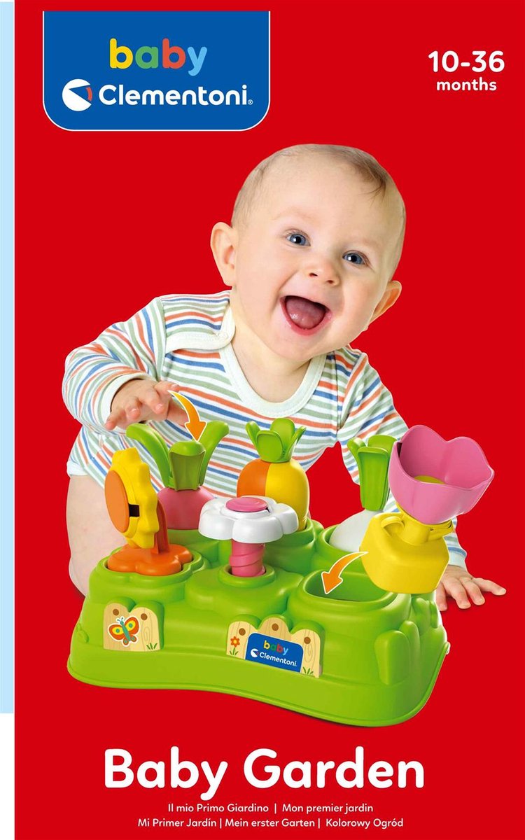 Baby Clementoni - Baby Garden - Motoriek Speelgoed - Mini Activiteitentafel - Educatief Speelgoed - vanaf 10 maanden — afbeelding 2