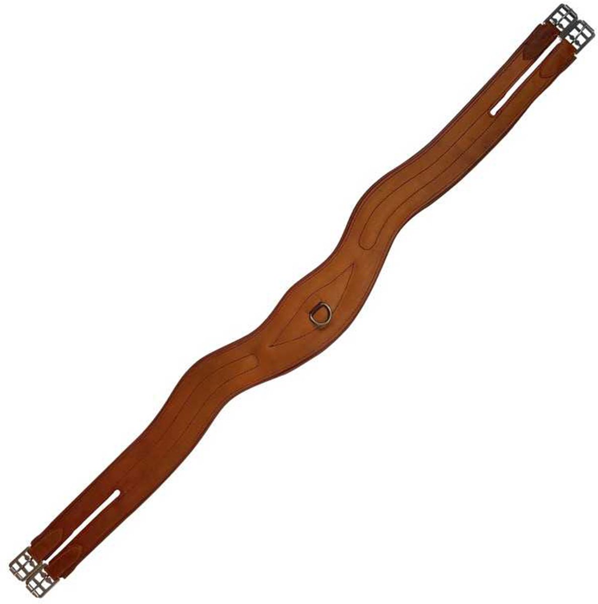 Marjoman Distribucion Molded Leather Center Picket Paardensingel Bruin 125 cm