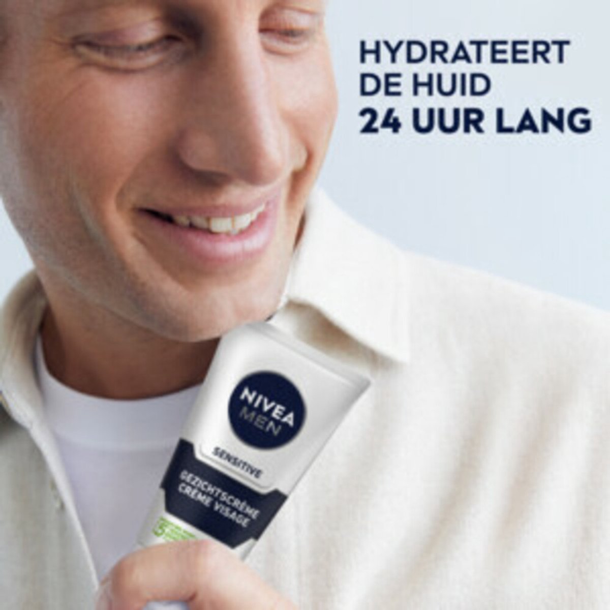 NIVEA Men Gezichtscrème Sensitive - 3 x 75 ml - Voordeelverpakking