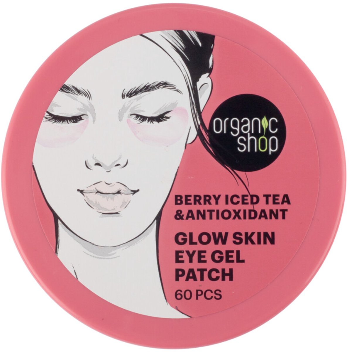 Organic Shop Eye Gel Patch Berry Iced tea & Antioxidant - 3 x 60 pcs - Voordeelverpakking