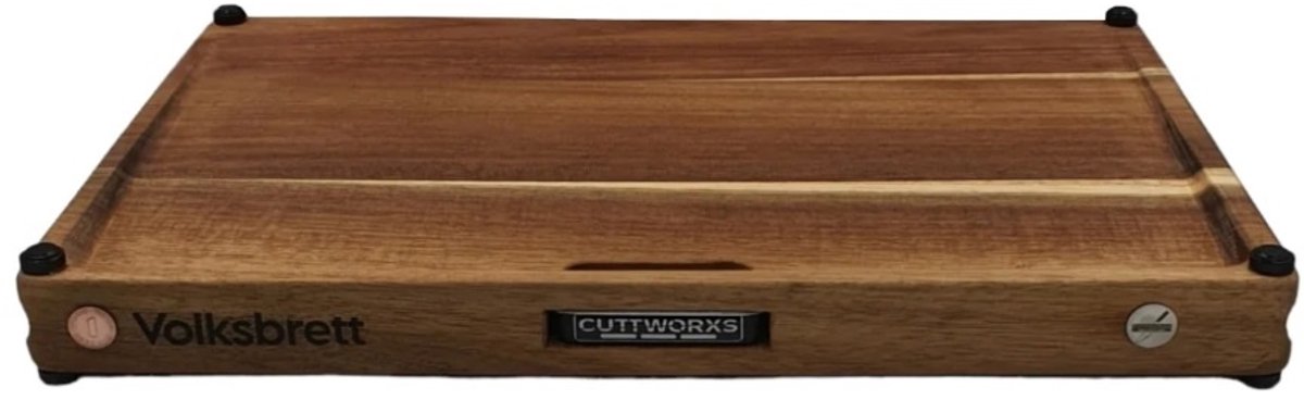 Cuttworxs  - Bloxxwork Infinity Snijplank - Sapgeul - Geintegreerde opvangbak - Iepen hout - Werkplek keuken