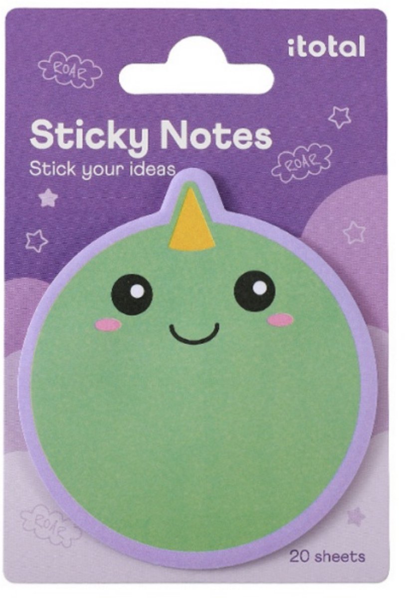iTotal Sticky Notes Kleverige Notities “HELLO DINO” 20 sheets 74x76.7mm 11gr