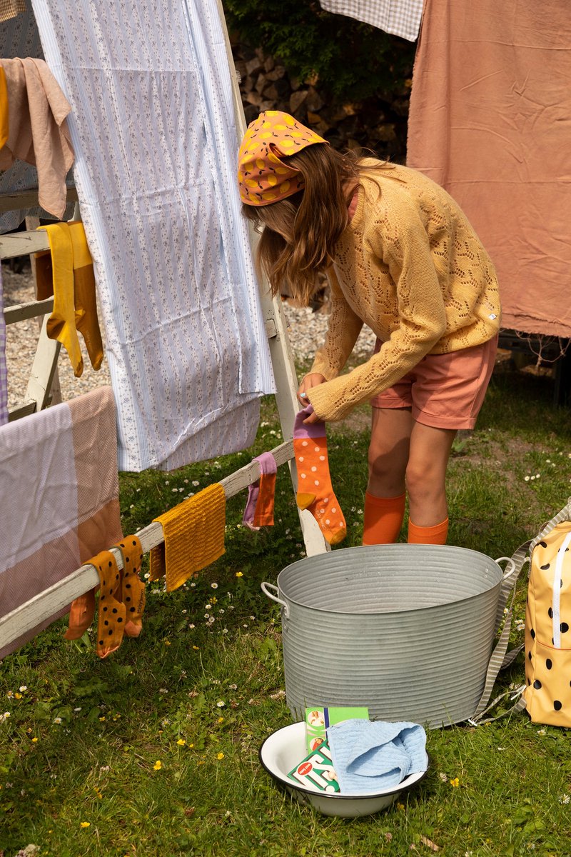 Sticky Lemon - kniekousen - gekleurde sproeten - wortel oranje + piratenpaars