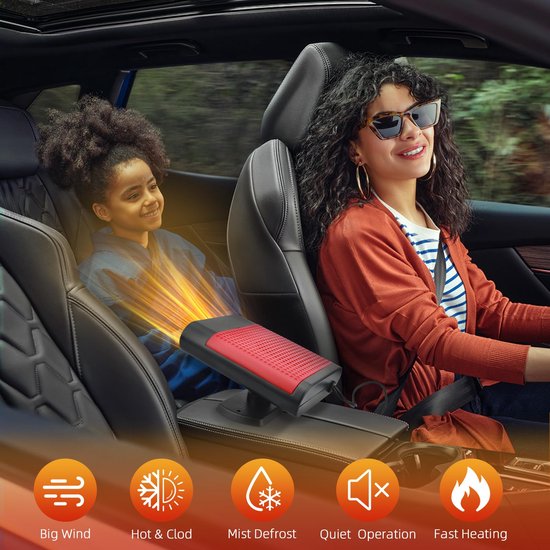 wiroouia Draagbare Auto Verwarming,12V/24V 360 Graden wiroouia Draagbare Auto Verwarming,12V/24V 360 Graden