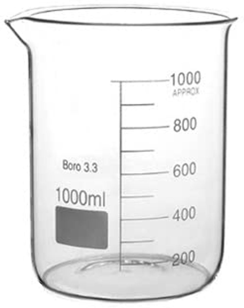 Gegradueerde Meetbeker van Borosilicaatglas 1000ml voor Laboratorium en Keuken