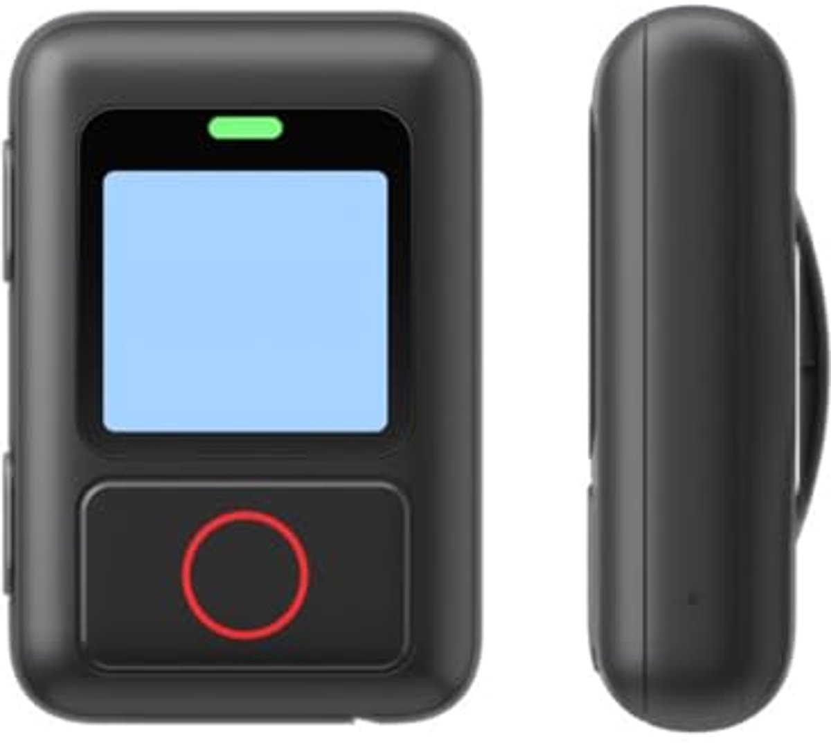Bluetooth afstandsbediening voor actiecamera met polsband en riem