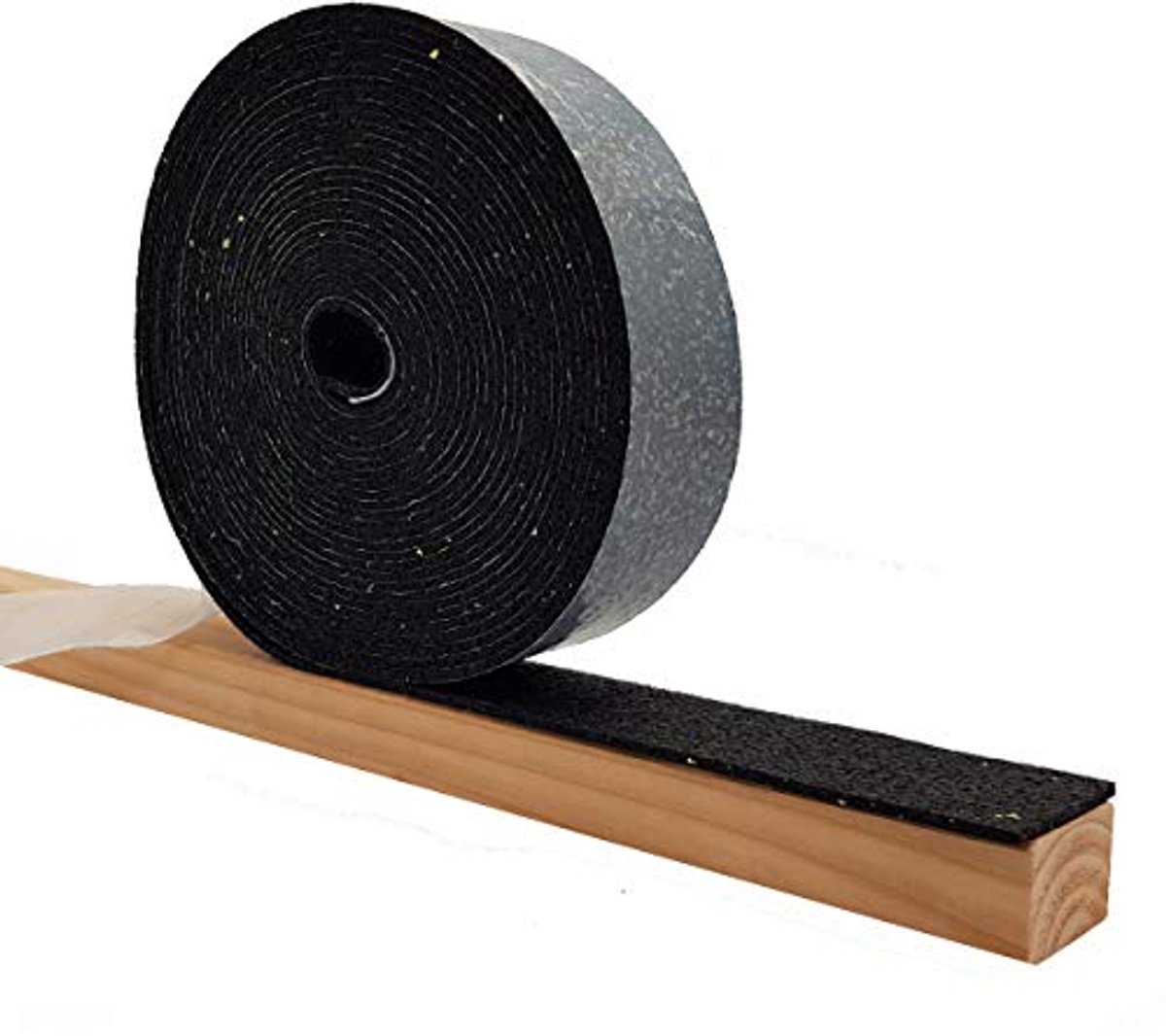 Waterbestendige rubbergranulaat onderleggers voor terrassen - veerkrachtige zelfklevende bouwbeschermingsmat, 5000 x 50 x 3 mm, 4 stuks