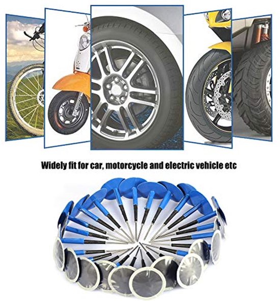 Universele Tubeless Band Lekreparatie Plug Kit - 24 stuks Auto en Motorfiets van Universele — afbeelding 2