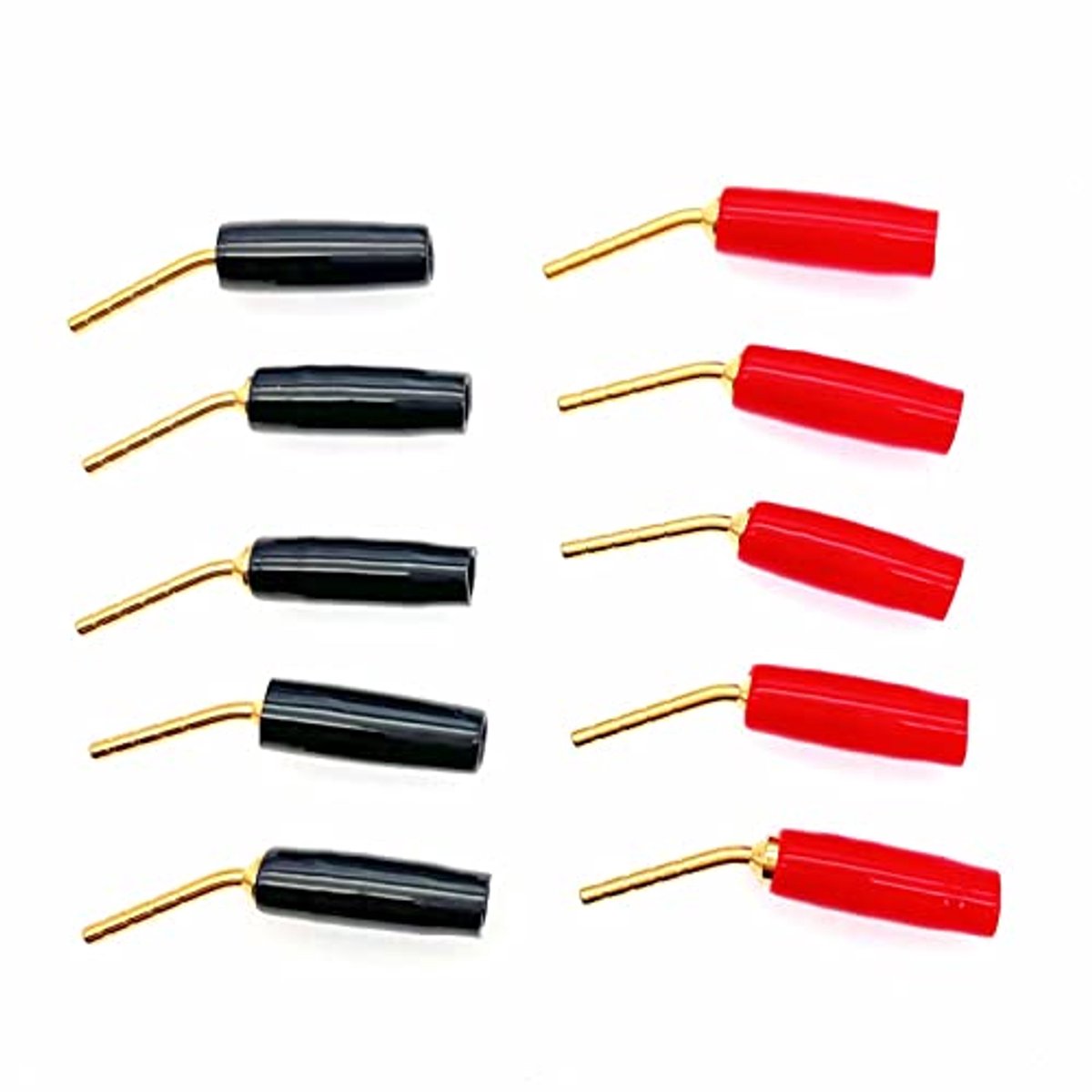 10 Stuks Banaan Plug Pin Schroef Type 2mm Vergulde Audio Speaker Kabel Connector Adapter