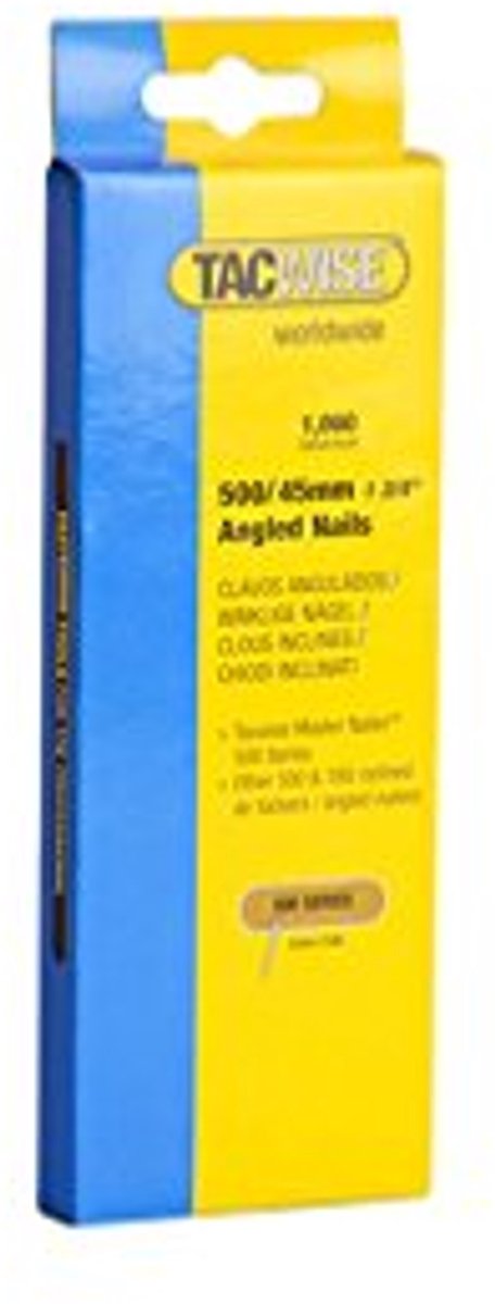 Gegalvaniseerde schuine Brad nagels 18G/45 mm - 1000 stuks