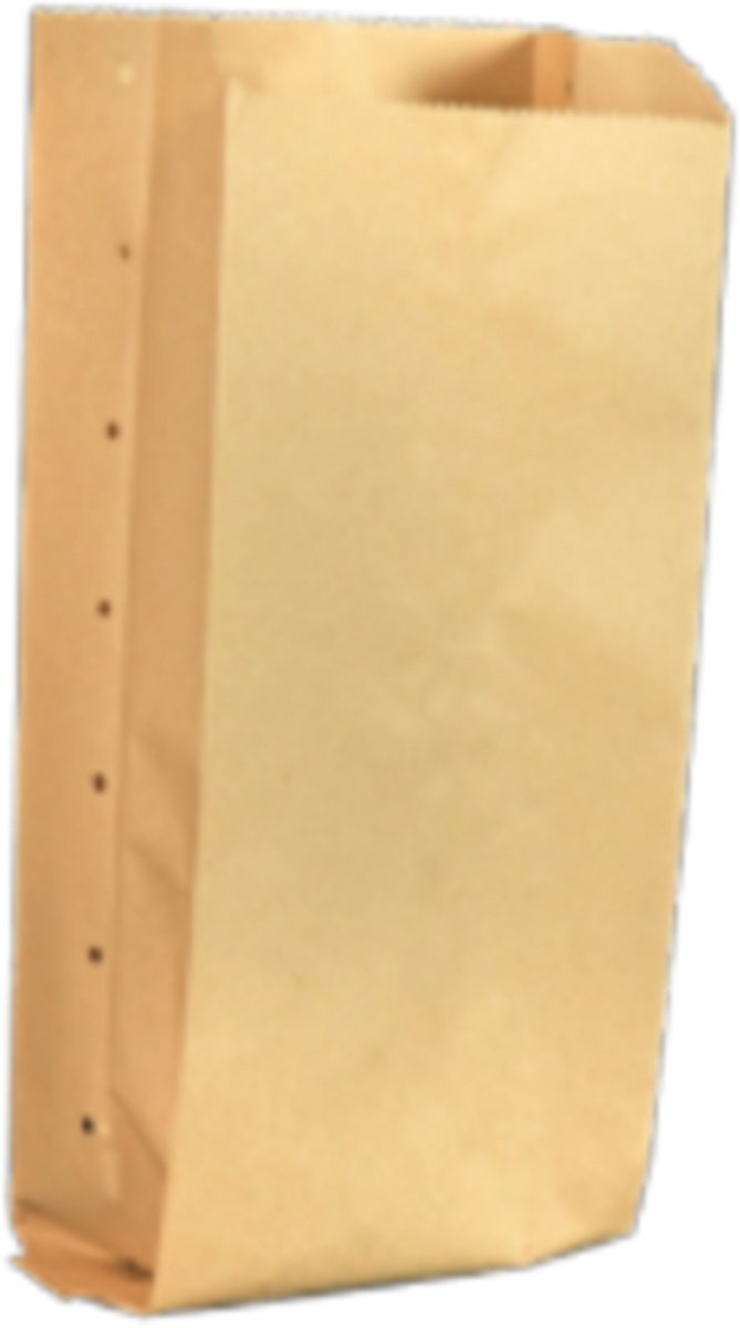Frikandelzakken / snackzakken BRUIN ONBEDRUKT nr. 10 formaat smal 8/6×32 cm