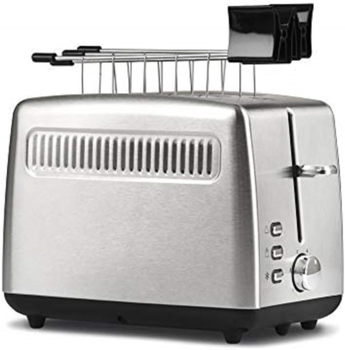 MMM® Tosti Apparaat Broodrooster - Broodrooster met Tostiklemmen - Tosti Broodrooster - met 6 Kookmodi - Tangen van Roestvrij Staal