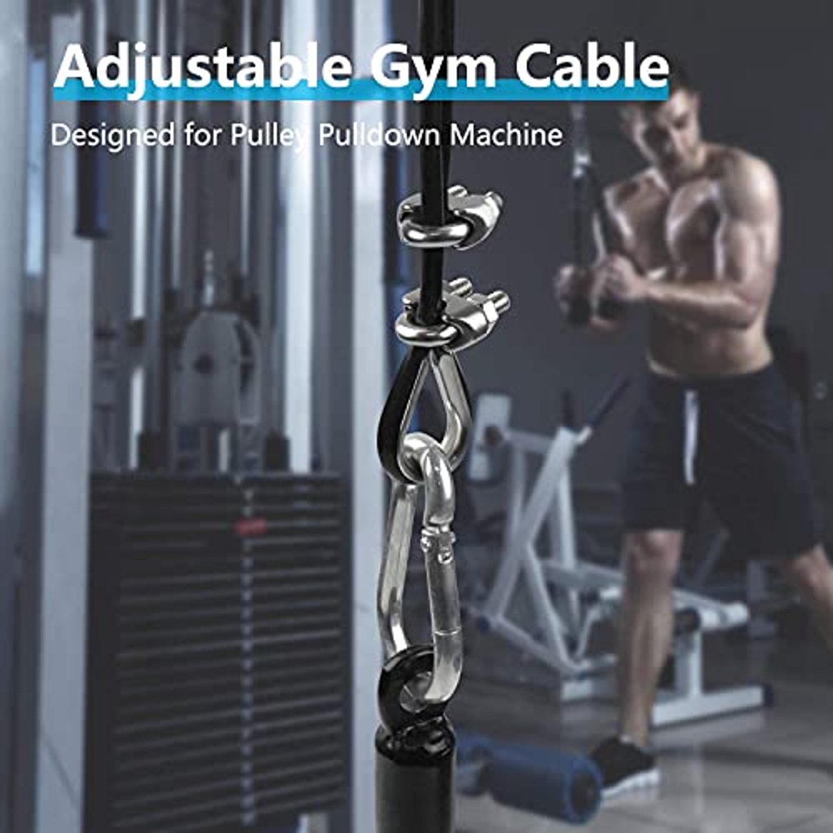Heavy-duty Staaldraad Pulldown Kabel voor Thuisgym