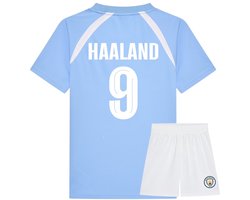 Manchester City Haaland Voetbaltenue Thuis - 2025-2026 - Voetbal Tenue Kinderen - Shirt en Broekje - Jongens en Meisjes -- Maat 152