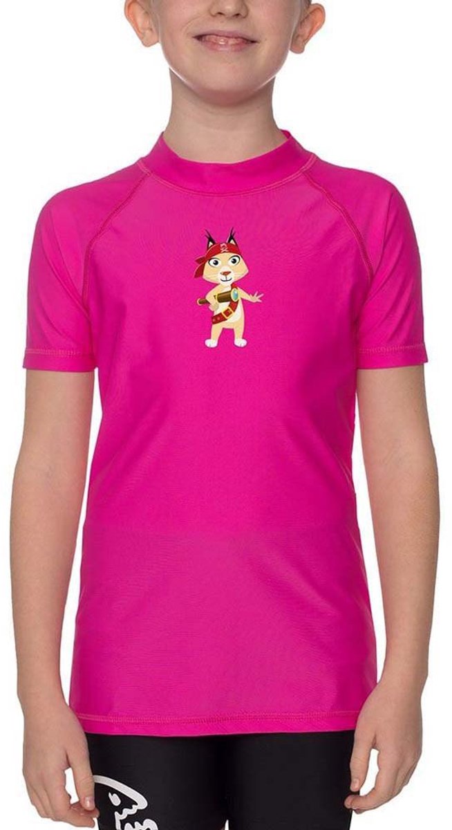 Iq-uv Uv Aqua Eva Junior Uv Korte Mouw T-shirt Roze 98 cm Jongens,Meisjes