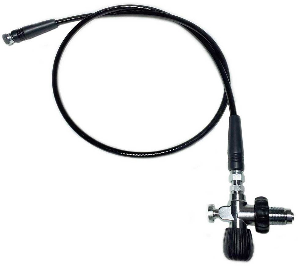 Metalsub Slang Met Din 200/300-klep 1/4´´ Bsp-binnendraad Compressor Zwart 150 cm