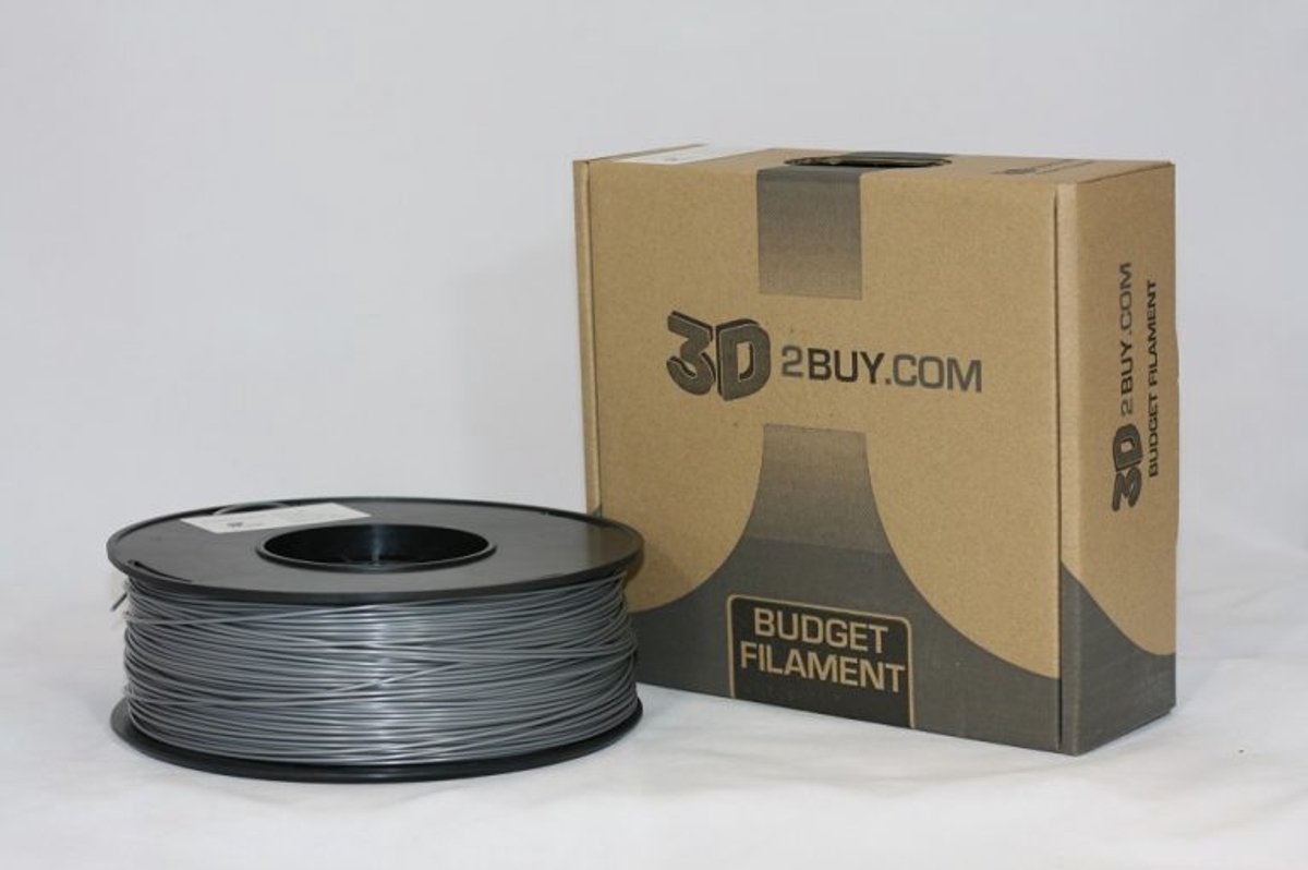 3D2BUY - 3D printmaterialen - PLA Filament 1.75mm - Zilver