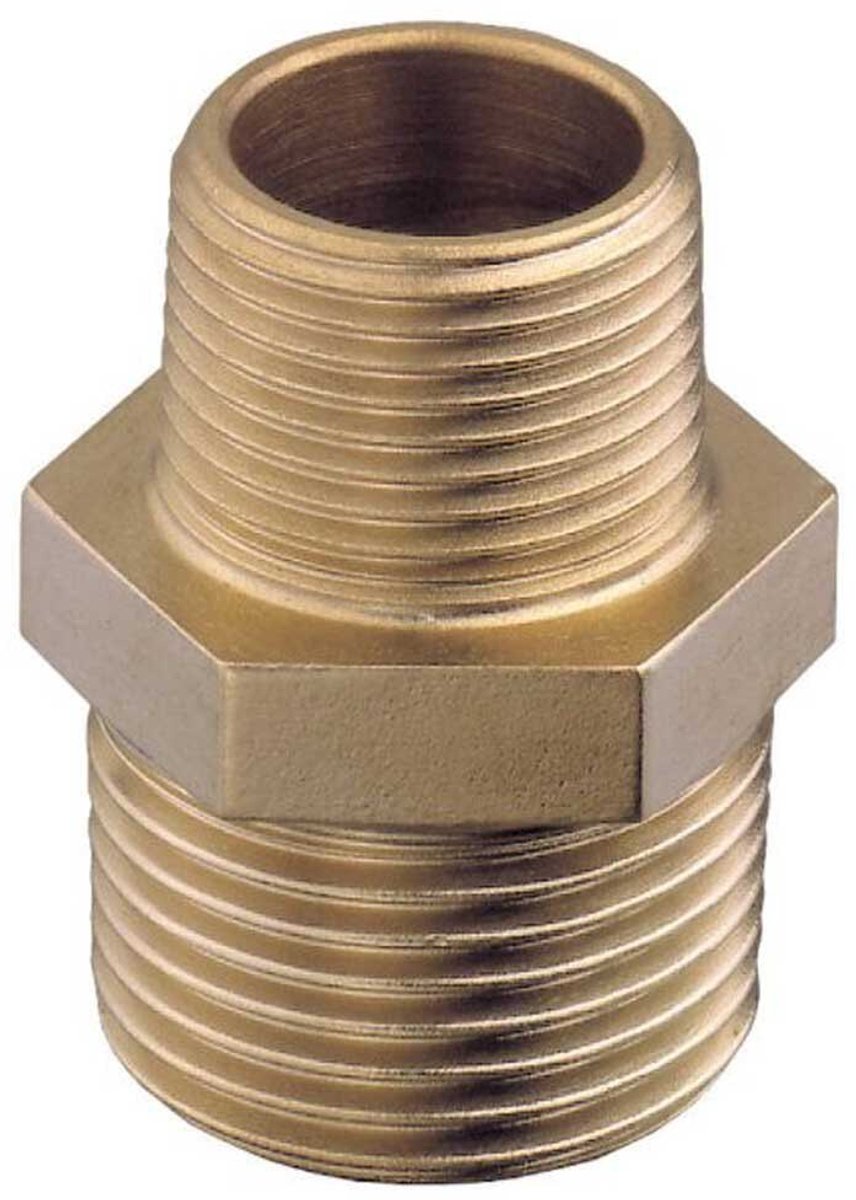 Guidi Messing Mannetje-mannetje Verloopstuk Goud 1 1/2 x 1 1/4´´