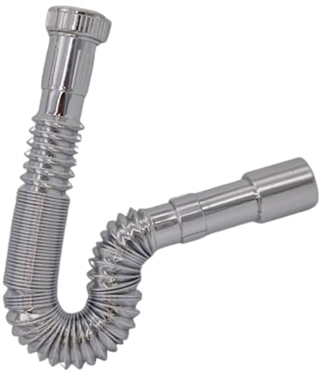 Universele Flexibele Sifon voor Wastafel en Keuken - Afvoerbuizen G 1 1/2 inch, Uittrekbaar van 360 tot 800 mm