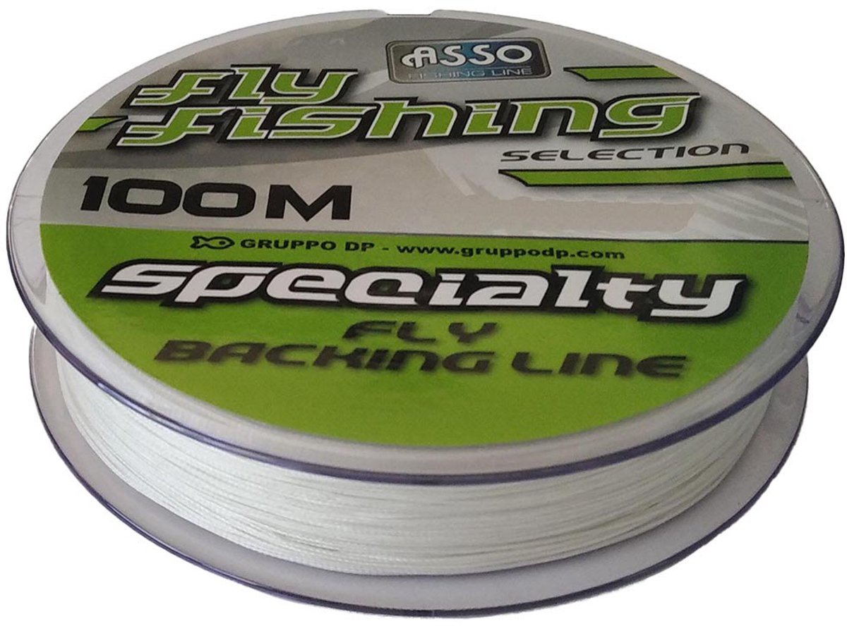 Asso Fly Fishing Backing 100 M Vliegvissnoer Zilver 15 Lbs