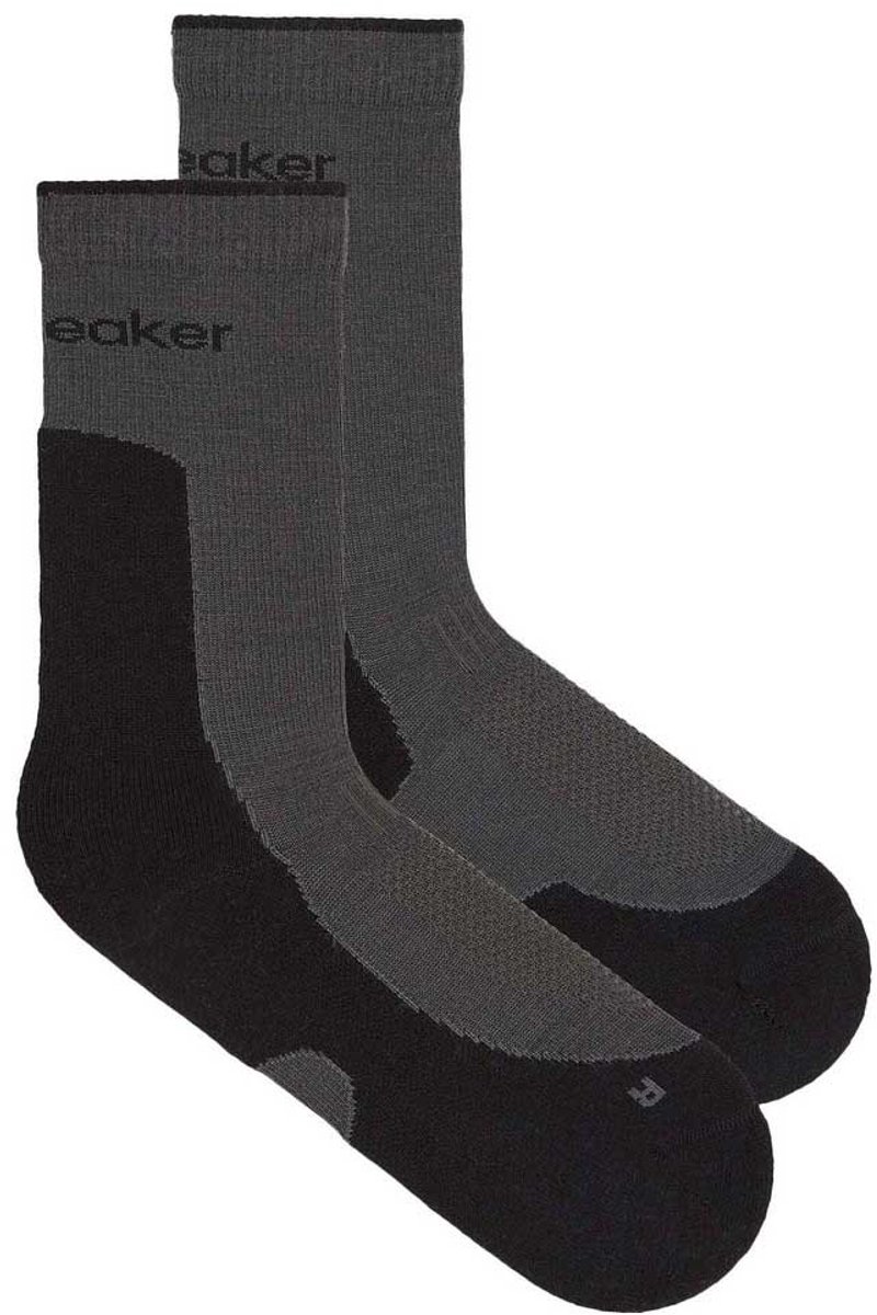 Sok Icebreaker Women Merino Hike+ Light Crew Obsidian/ -Schoenmaat 41 43 Zwart