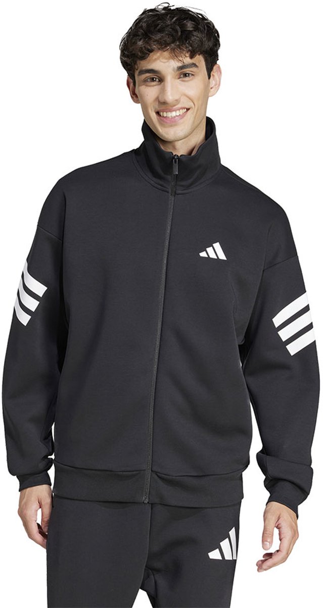 Adidas Future Icons 3 Stripes Woven Trainingsjack Tall Man Zwart