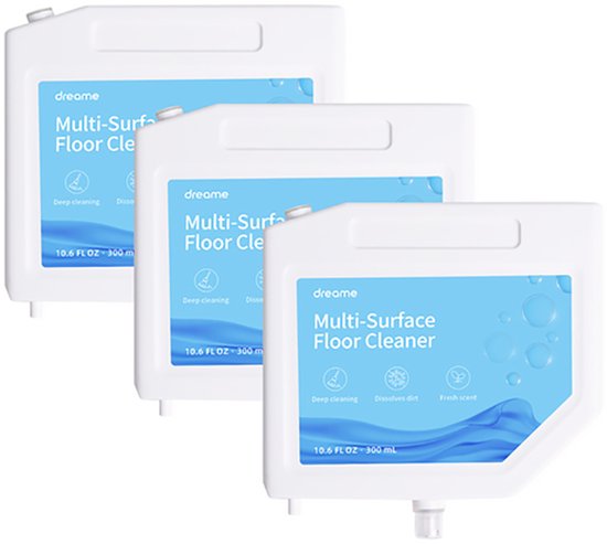 Dreame Schoonmaakmiddel - Schoonmaak Cartridge - Geschikt voor Dreame L10s Ultra - 3 cartridges - Voor dweilen en reining van de vloer