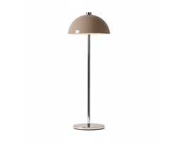 OMNIEXA Tafellamp - Taupe Bruin – Dimbaar & Draadloos – 3 Lichtstanden – LED Designlamp met TouchControl – Stijlvolle Tafellamp voor Woonkamer of Slaapkamer