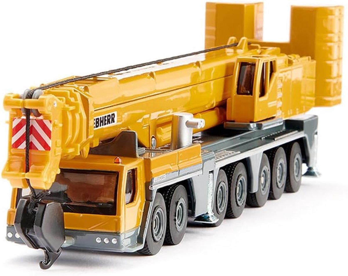 SIKU 1886, Liebherr Mobiele kraan, 1:87, metaal/kunststof, geel, bewegende onderdelen — afbeelding 3