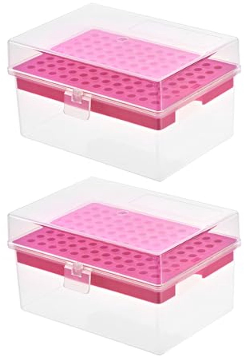 Image of 2 Stuks Pipetpuntdoos - PP Tiphouder voor 0,2 ml Pipetten - Ideaal voor Laboratoria en Onderzoek