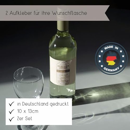 Set van 2 wijnetiketten voor zwangerschapsverkondiging - Cadeau voor grootouders - Baby Reveal — afbeelding 2