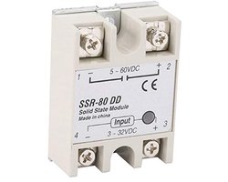 Solid State Relay Module 80A 3-32VDC naar 5-60VDC voor Industriële Automatisering