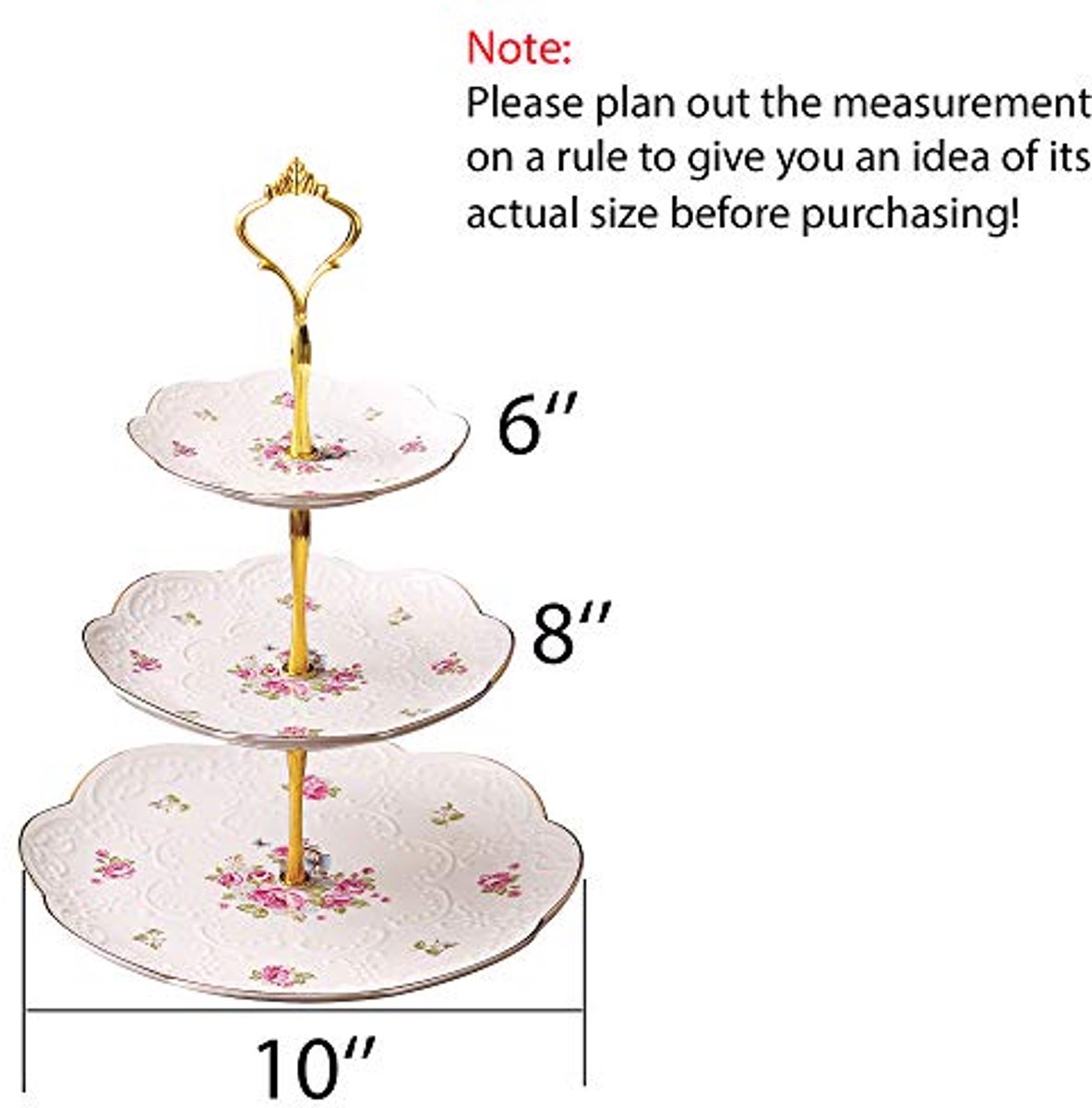 Elegante 3-Tier Cake Stand - Perfect voor Cupcakes en Gebak