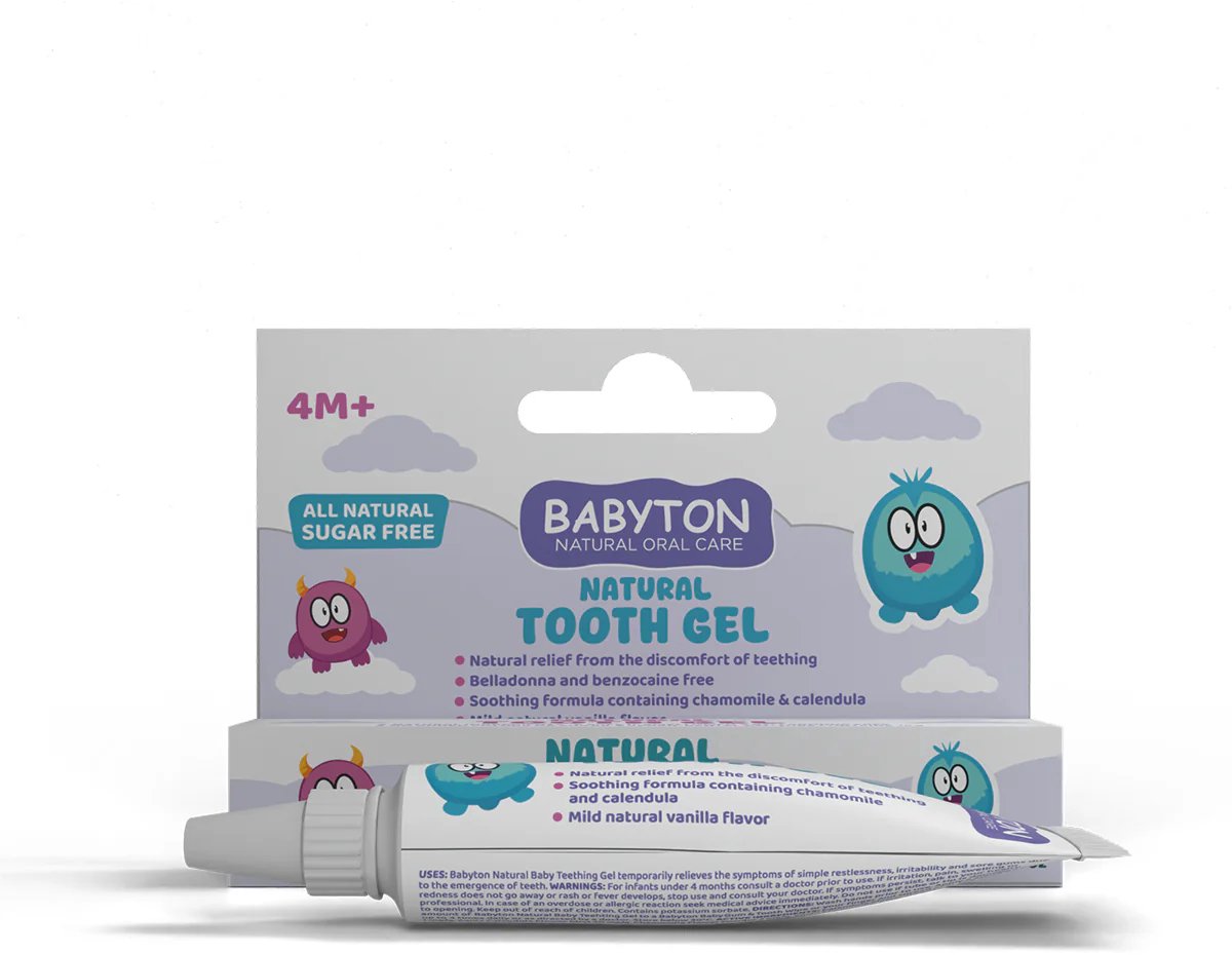 BABYTON - Natuurlijke Baby Tandgel - Verlicht pijn doorkomende tandjes - Baby