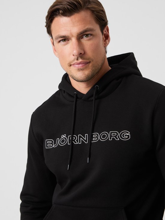 Björn Borg Essential 3 Hoodie Heren - Trui met Capuchon - Katoen - Zwart- Maat XXL