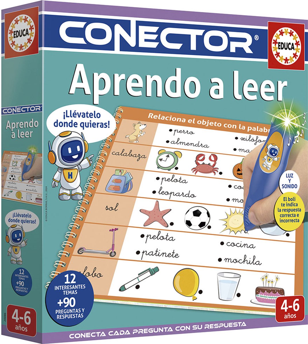 Educa Educatief Spel Conector Lectura Transparant Kinderen