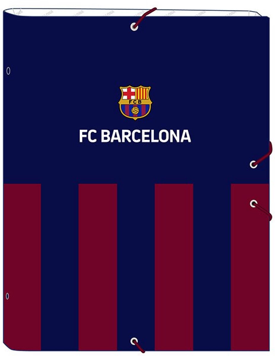 Organiser Map F.C. Barcelona 24/25 Kastanjebruin Marineblauw A4 26 x 33,5 x 4 cm