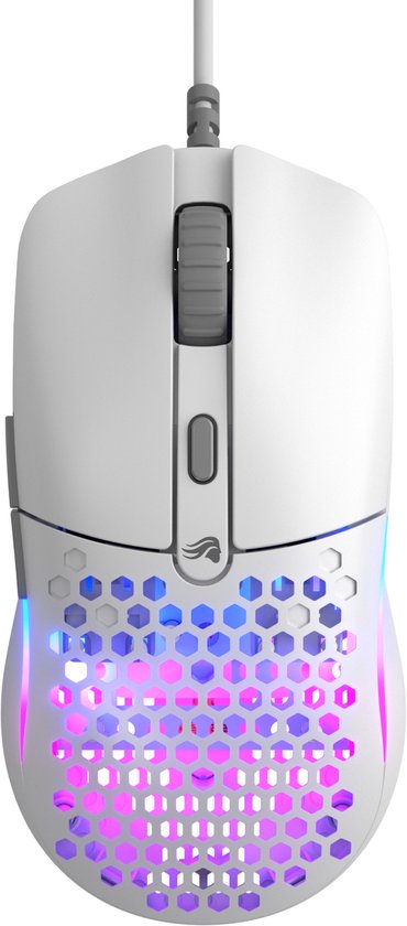 Glorious Gaming Model O Eternal - Bedrade Gaming Muis - 12K DPI - Ultralicht 55 g - Optisch - RGB - Wit