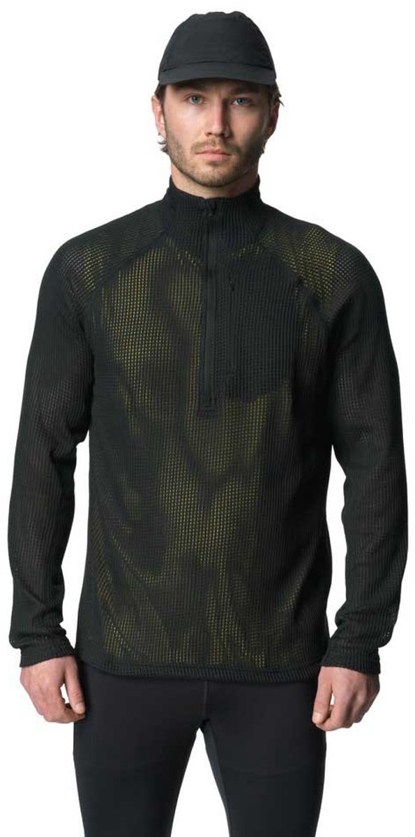 Houdini Pace Flow Sweatshirt Met Halve Rits Zwart M Man