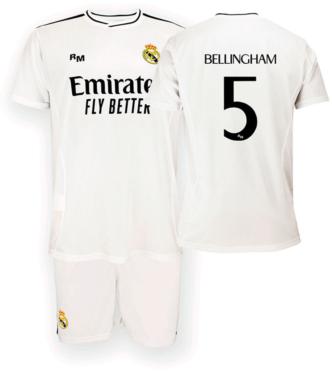Real Madrid 24/25 Bellingham Thuis Junior Set Wit 4 Years Jongens,Meisjes
