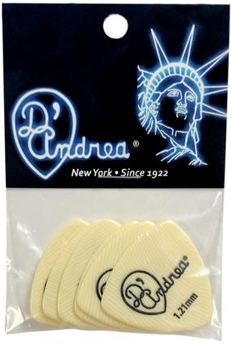 D'Andrea - Ivory 346 - Plectrum - 1.21 mm - 6-pack
