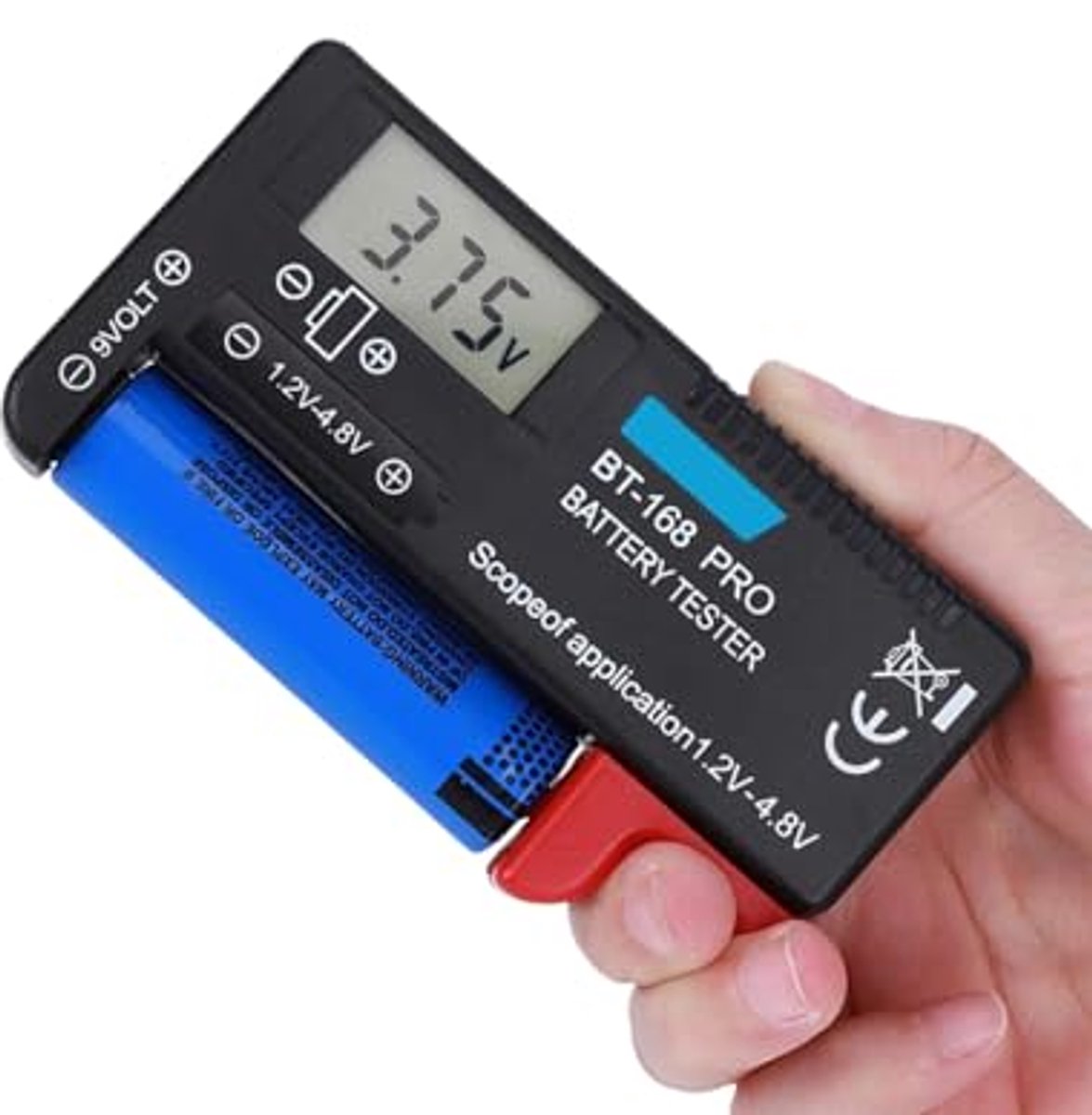 Digitale Batterijtester voor Knoopcellen - LCD Accutester 1.2V-4.8V