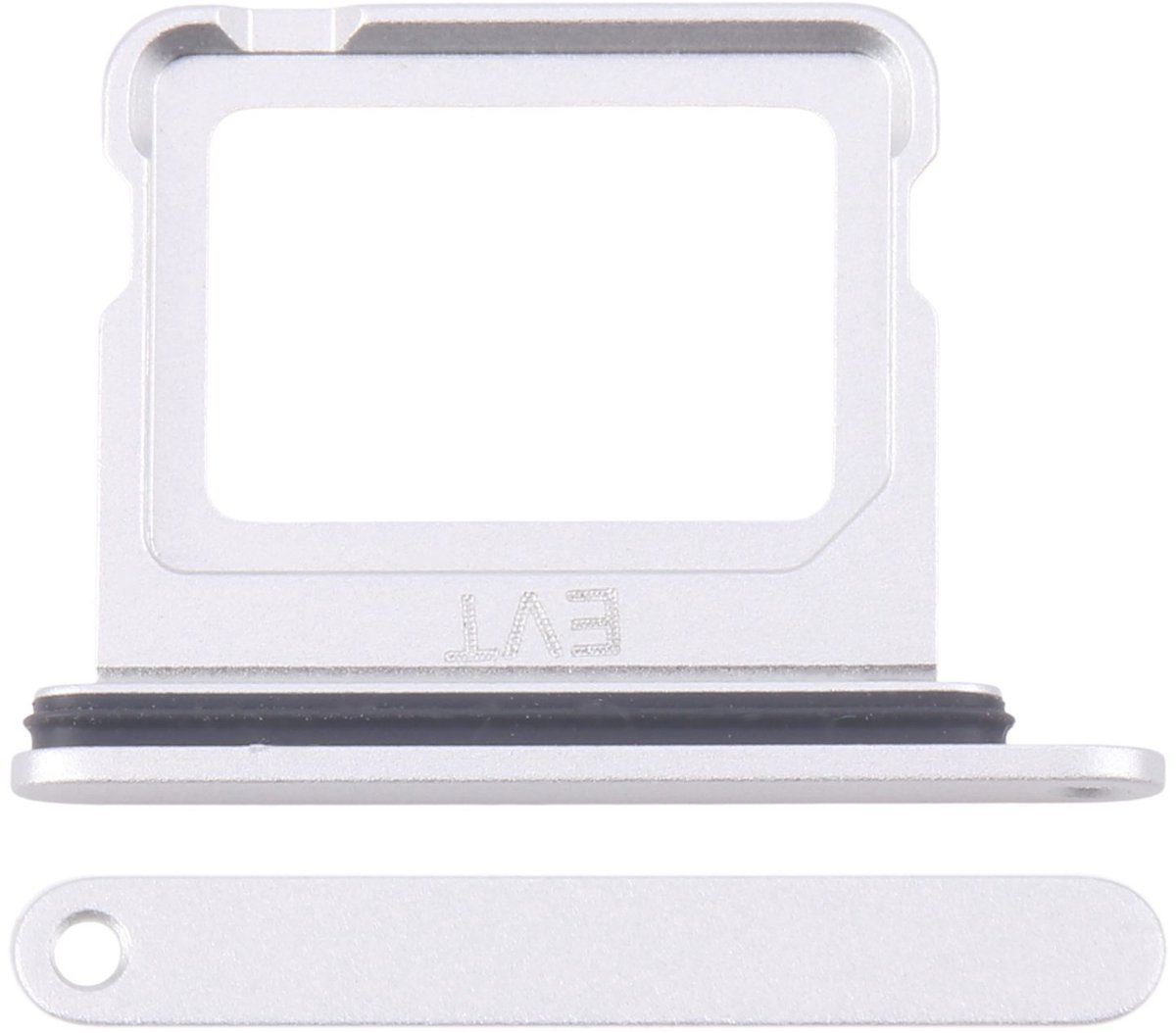 iPhone 16 (Plus) Simkaart houder Zilver