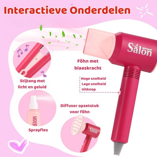 Luumuu® Kappersset Speelgoed 22-Delig - Kapper Set - Kinderen Kapperset ...