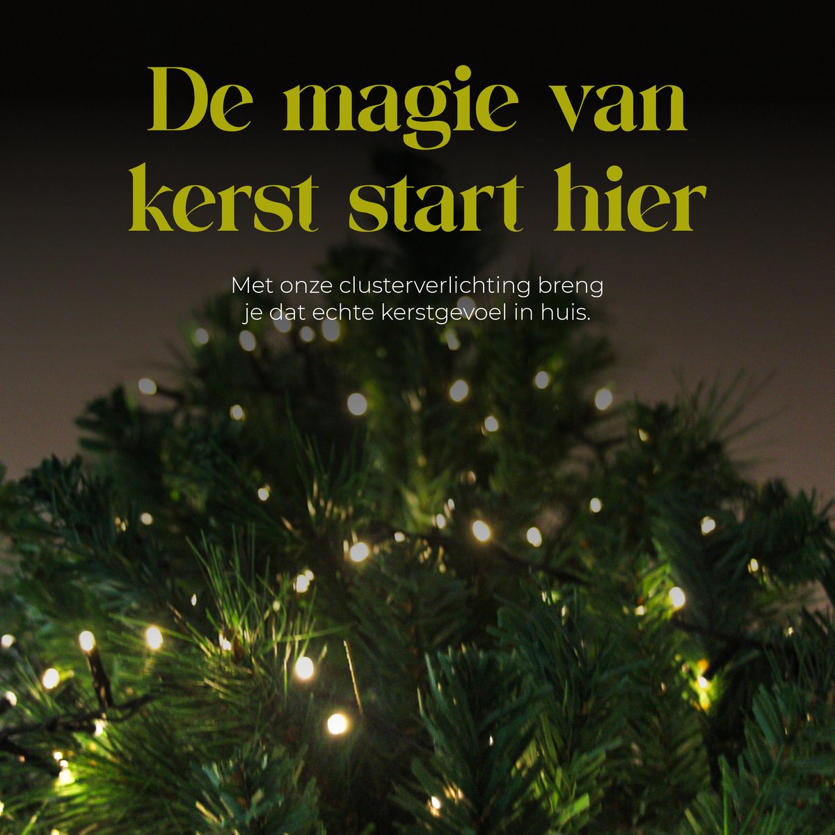 Giftmas Kerstboomverlichting - Kerstverlichting Buiten - 9M Clusterverlichting - 450 Warm Witte LED’s - Binnen en Buiten - Warme Sfeerverlichting – foto 3