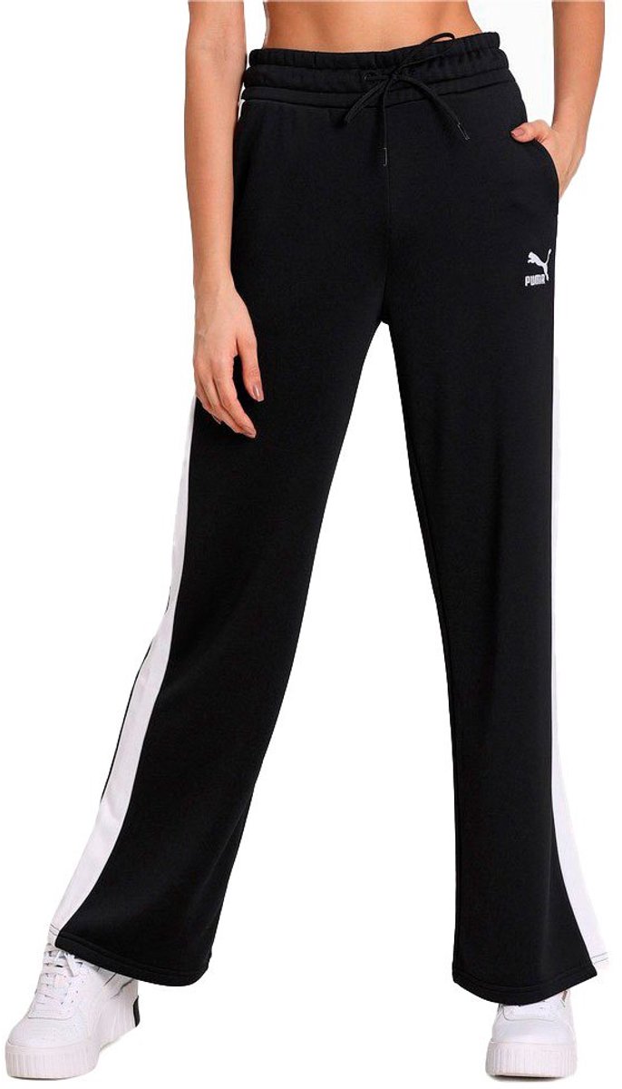 Puma Classics Wide Leg Leggings S Vrouw Zwart
