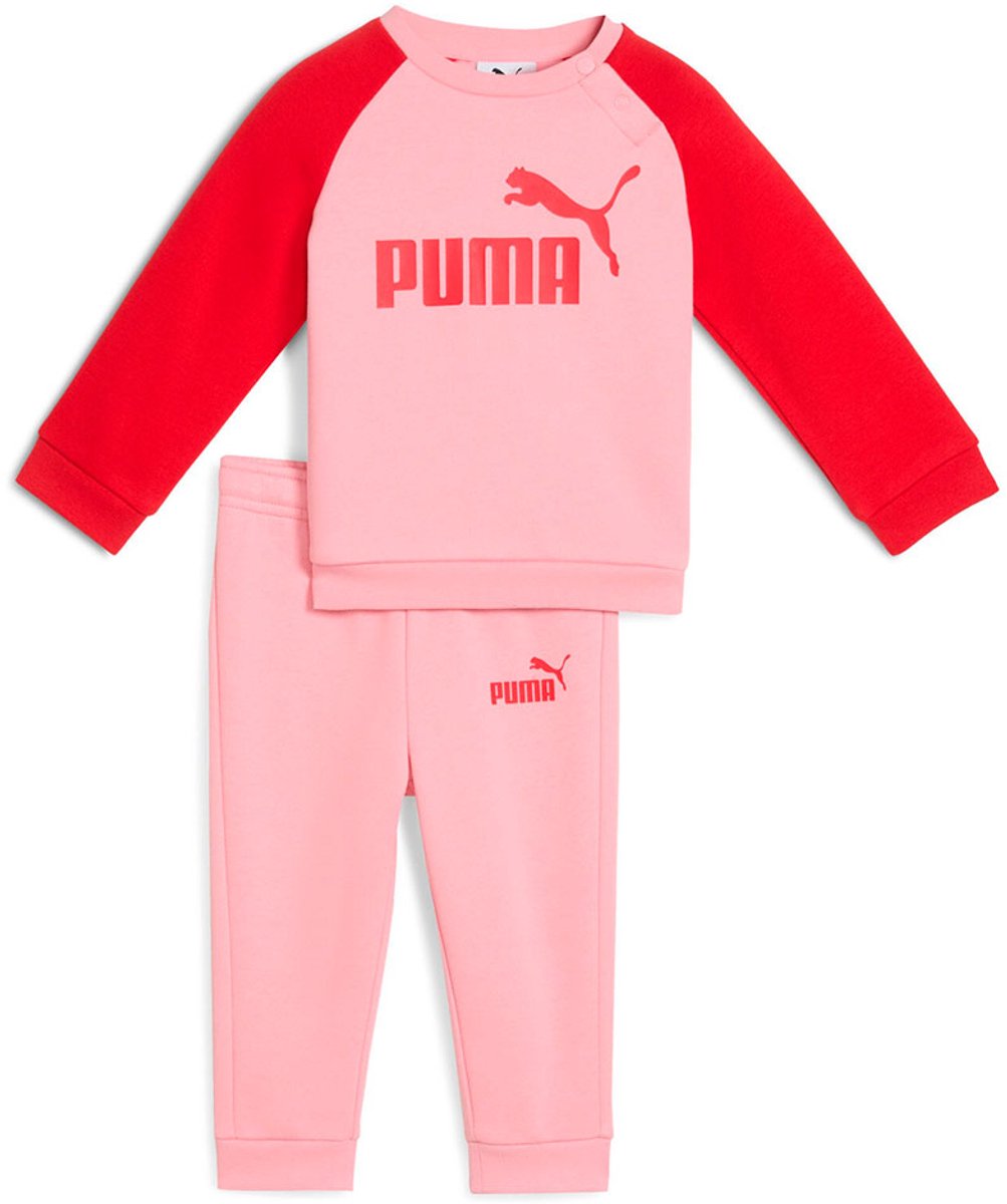 Puma Minicats Ess Raglan Trainingspak 3-6 Months Jongens Meisjes Pinkscape