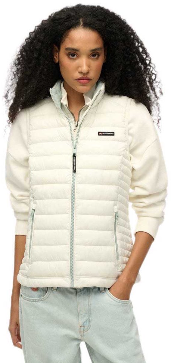 Superdry Gewatteerde Fuji Lite bodywarmer Dames Gilets Grijs