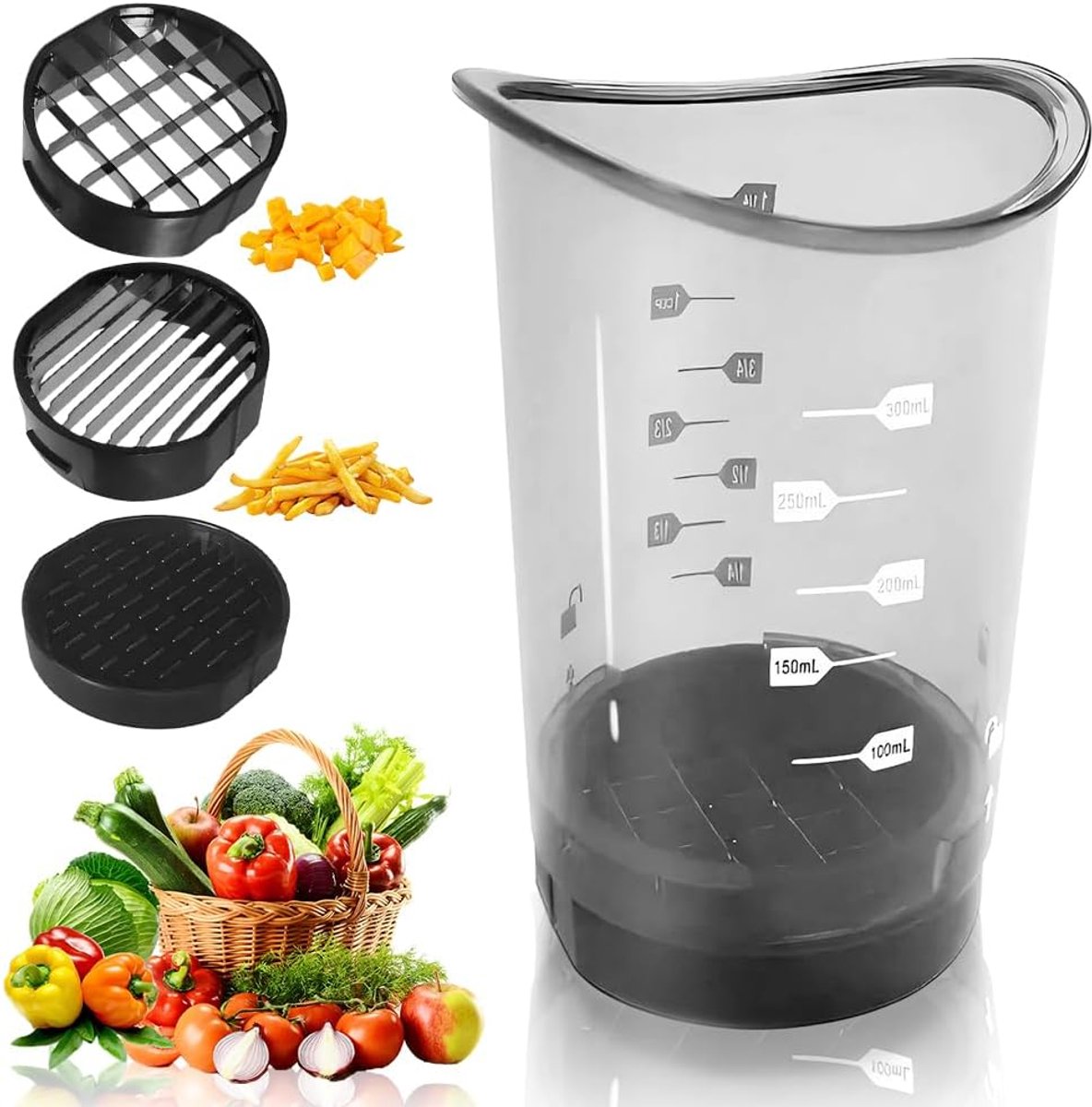 Stainless Steel Apple Cutter - Multifunctionele Fruit Snijder - Groente Slicer voor Bananen - Aardbeien - Salade - Kiwi - Eieren - Keukenhulp voor Groenten en Fruit