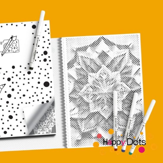 HappyDots DOT Painting Kleurboek Mandala - 20 stippelschilderijen